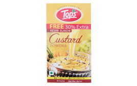 Tops Kesar Elaichi Custard Powder   Box  130 grams